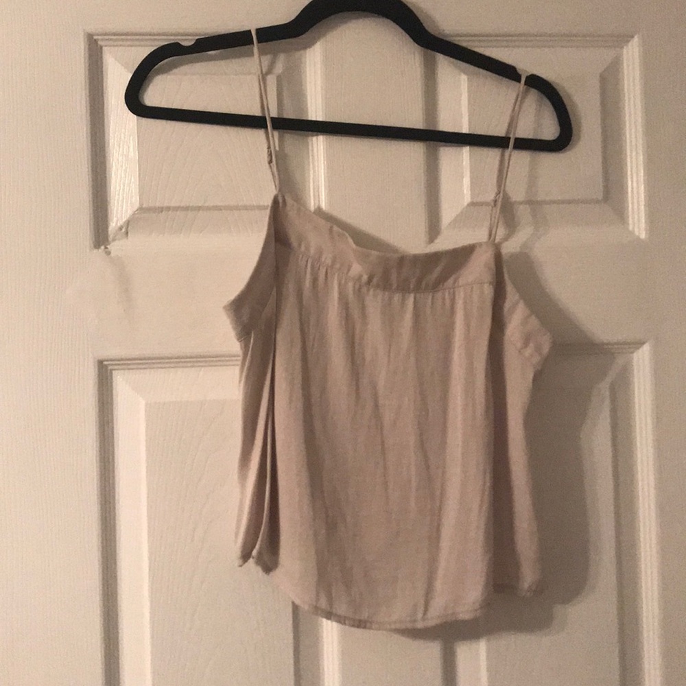 cream crop top